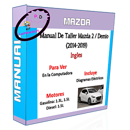 Manual De Taller Mazda 2 / Demio (2014-2019) Ingles