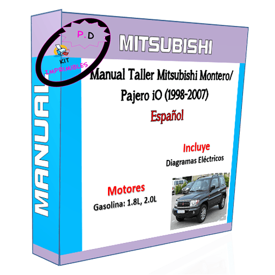 Manual Taller Mitsubishi Montero/ Pajero iO (1998-2007) Esp.