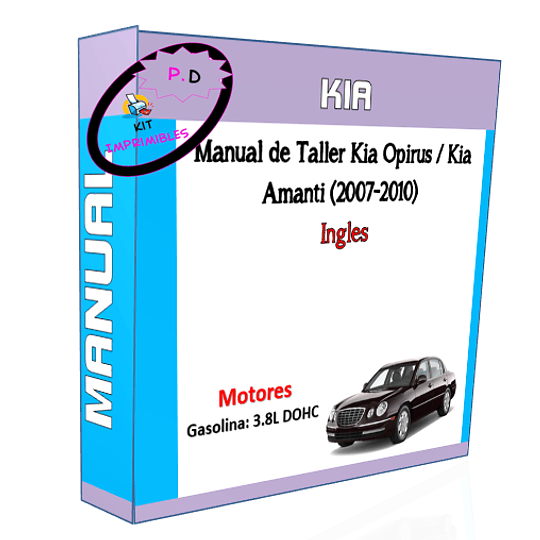 Manual de Taller Kia Opirus / Kia Amanti (2007-2010) Ingles