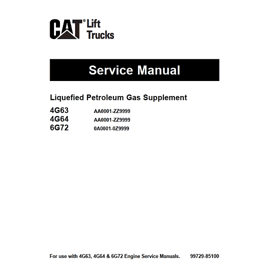 Manuales de servicio Caterpillar GC18