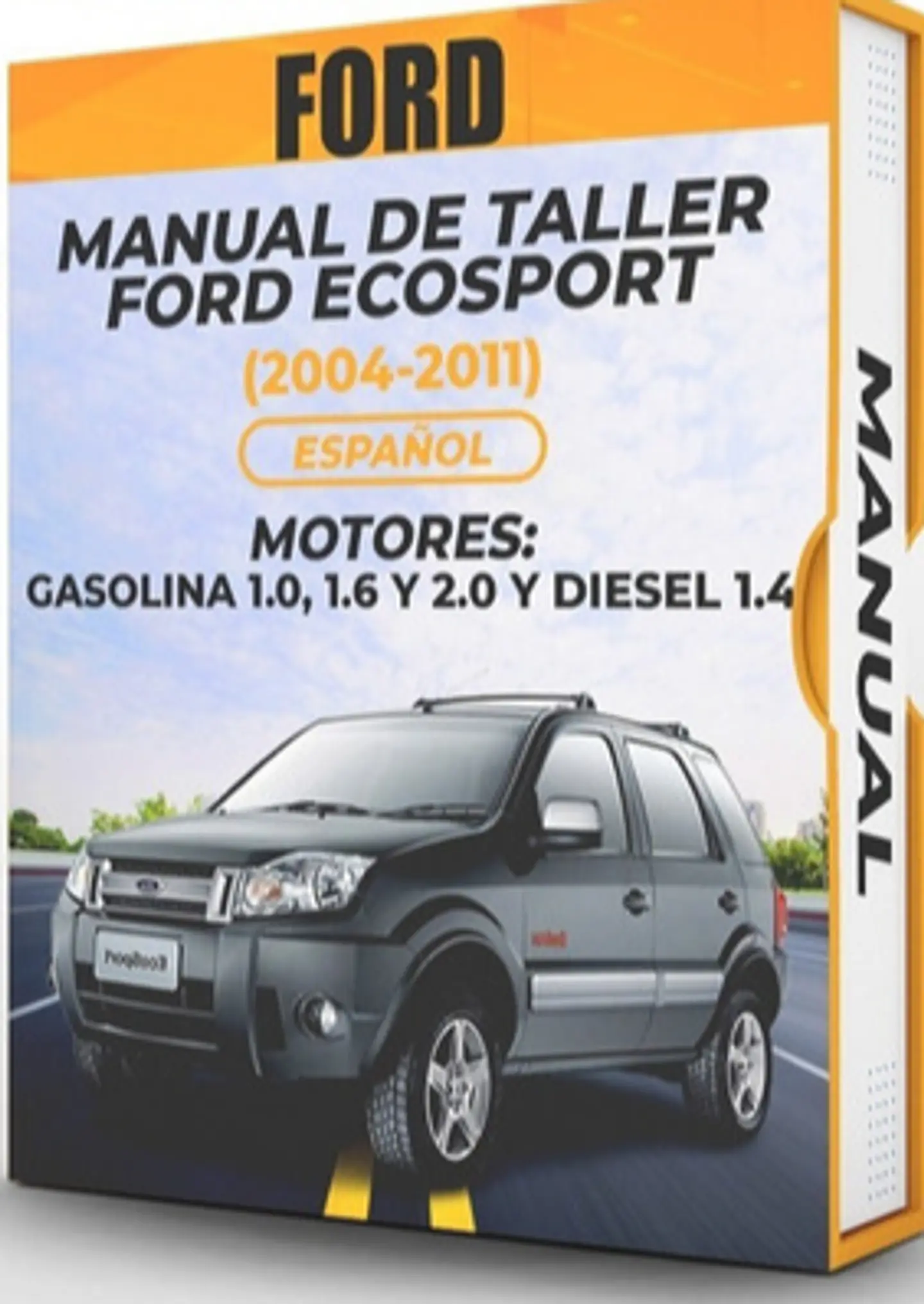 Manuale d'officina Ford Ecosport (2004, 2005, 2006, 2007, 2008, 2009, 2010, 2011) BENZINA 1.0, 1.6 e 2.0 E DIESEL 1.4 1