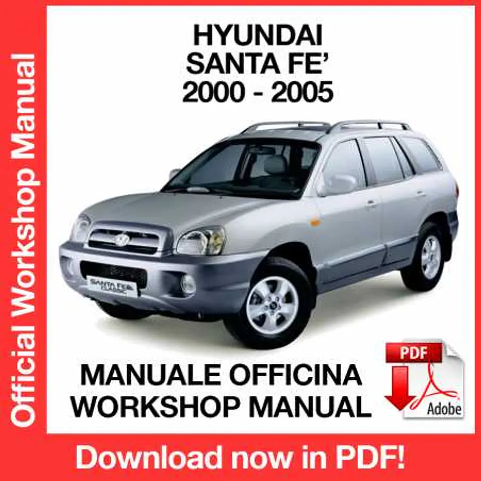 Manuale Officina Hyundai Santa Fe (2000-2001- 2002-2003-2004-2005) (EN) 1