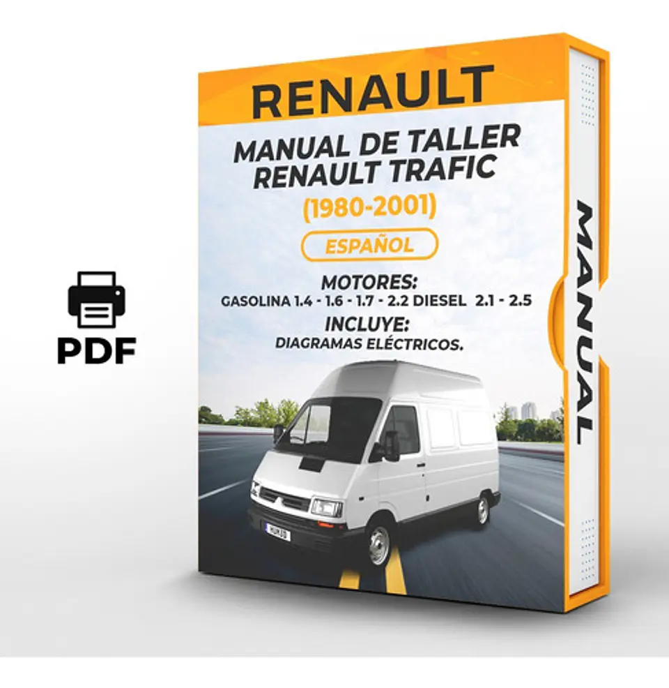 Manuale di officina Renault Trafic (1980-2001) 1.4 - 1.6 - 1.7 - 2.2 GASO 2.1 - 2.5 1