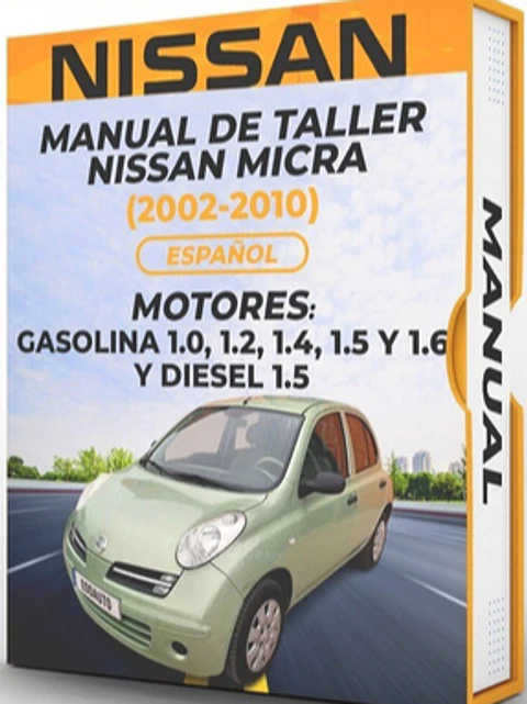 Manuale di officina Nissan Micra (2002, 2003, 2004, 2005, 2006, 2007, 2008, 2009, 2010) 1.0, 1.2, 1.4, 1.5,1.6 GAS 1.5