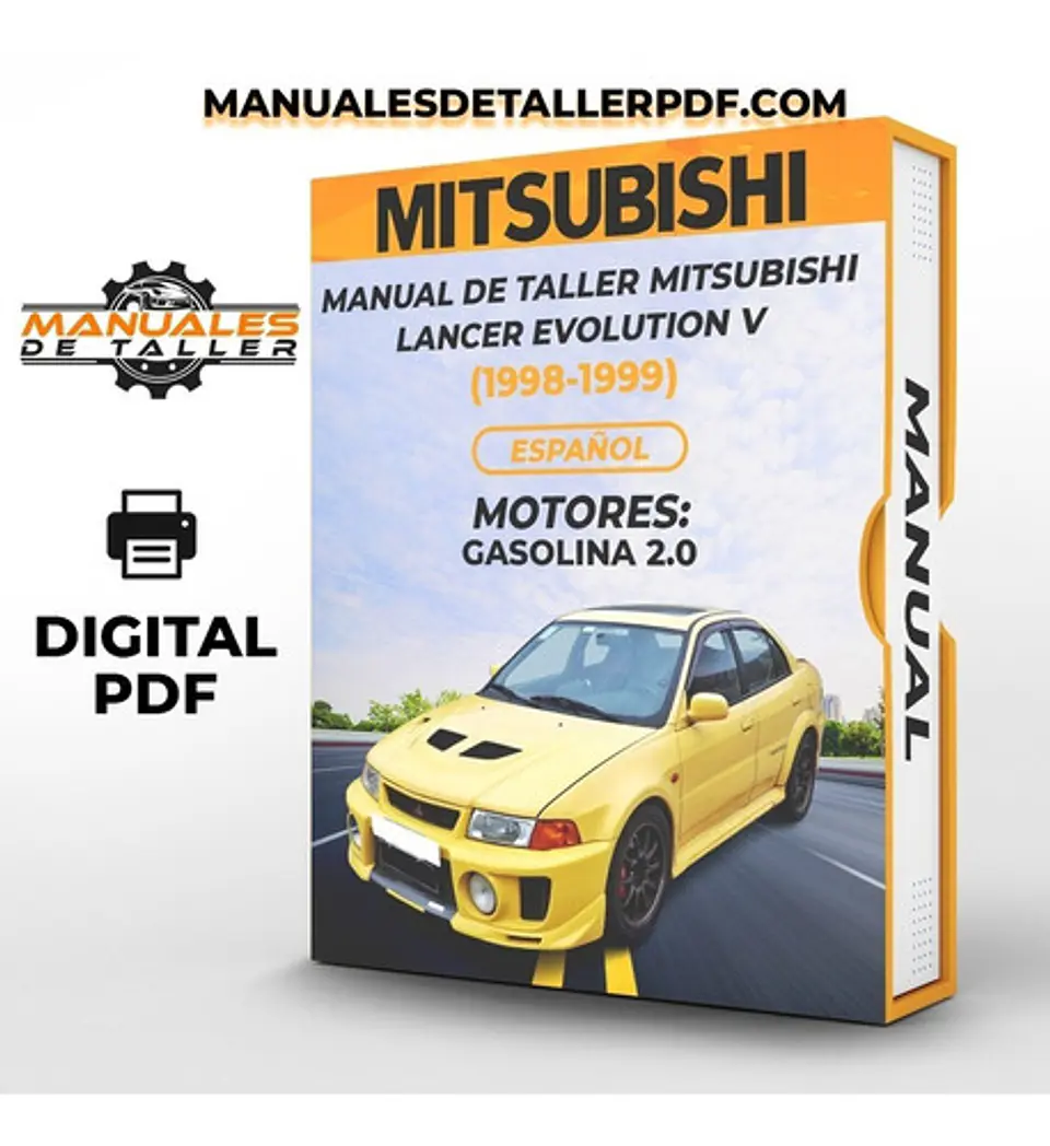Manuale di officina Mitsubishi Lancer Evolution V 1998-1999 1