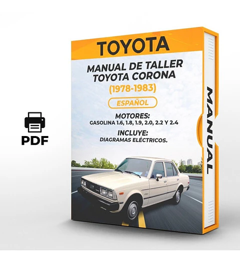 Manuale di officina Toyota Corona (1978-1983) 1.6, 1.8, 1.9, 2.0, 2.2 E 2.4
