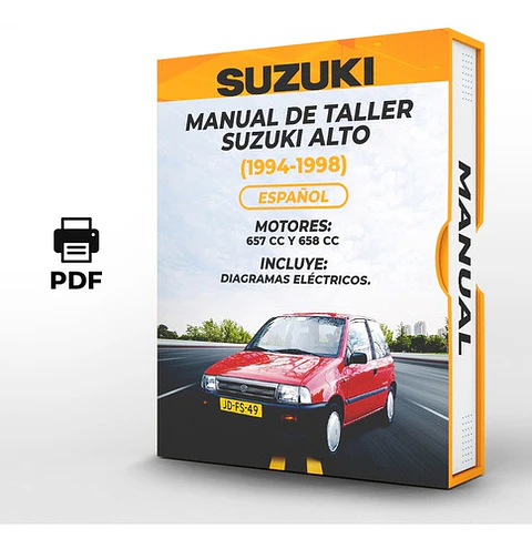 Manuale di officina Suzuki Alto (1994, 1995, 1996, 1997, 1998) 657 E 658 CC