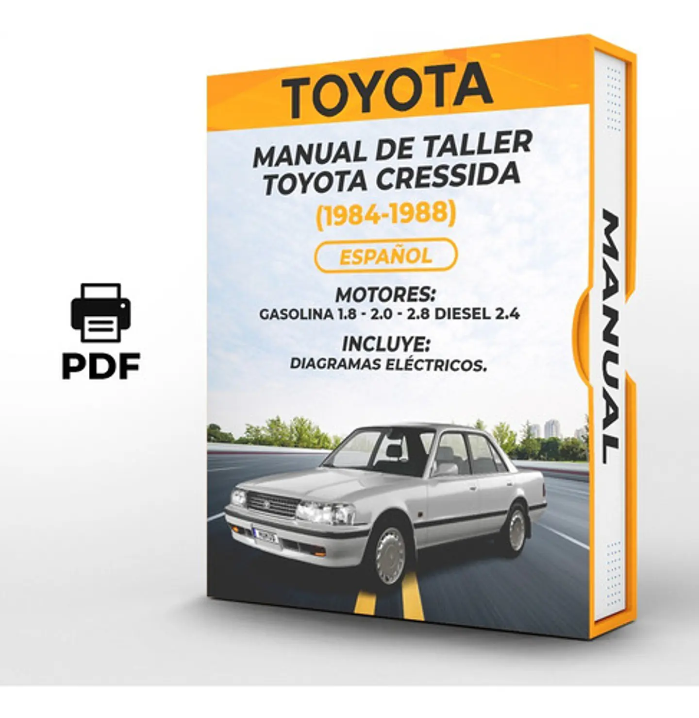 Manuale d'officina Toyota Cressida (1984-1988) 1.8 - 2.0 - 2.8 Gas 2.4 1
