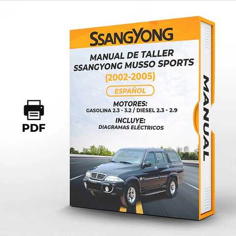 Manuale di officina sportiva Ssangyong Musso (2002-2005)