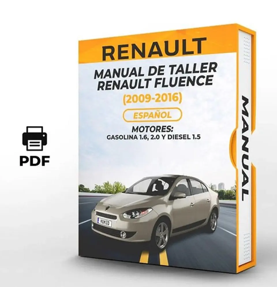 Manuale d'officina Renault Fluence (2009, 2010, 2011, 2012, 2013, 2014, 2015, 2016) 1.6, 2.0 1