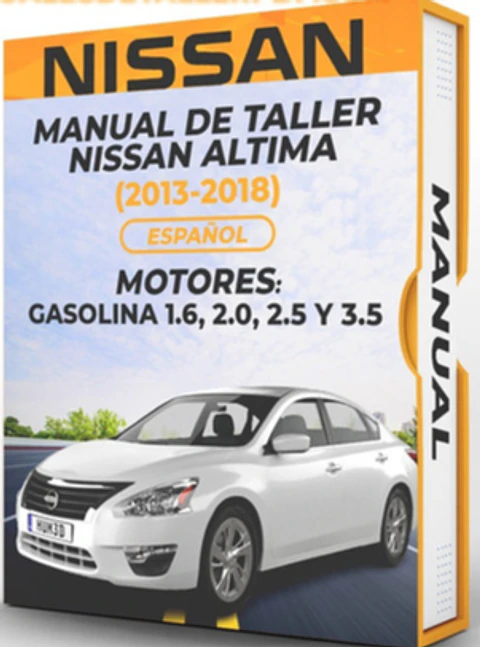 Manuale di officina Nissan Altima (2013, 2014, 2015, 2016, 2017, 2018) 1.6, 2.0, 2.5 e 3.5 