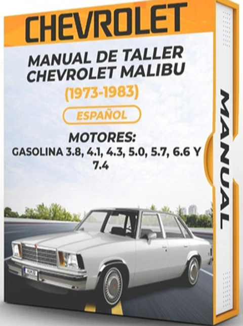 Manuale di officina Chevrolet Malibu (1979, 1980, 1981, 1982, 1983) 3.8, 4.1, 4.3, 5.0, 5.7, 6.6, 7.4