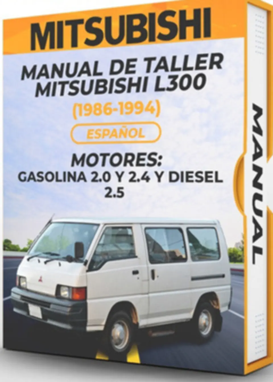 Manuale d'officina Mitsubishi L300 (1986-1994) 2.0 E 2.4 E Gas 2.5 1