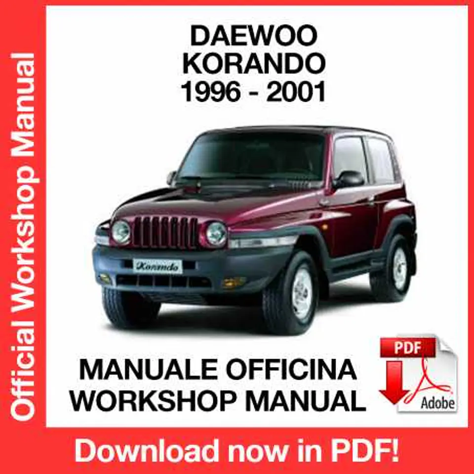 Manuale Officina Daewoo Korando (1996-1997-1998-1999-2000-2001) (EN) 1