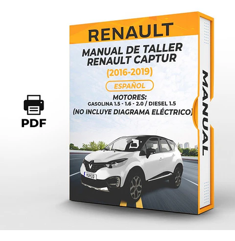 Manuale officina Renault Captur (2016, 2017, 2018, 2019) 1.5, 1.6, 2.0