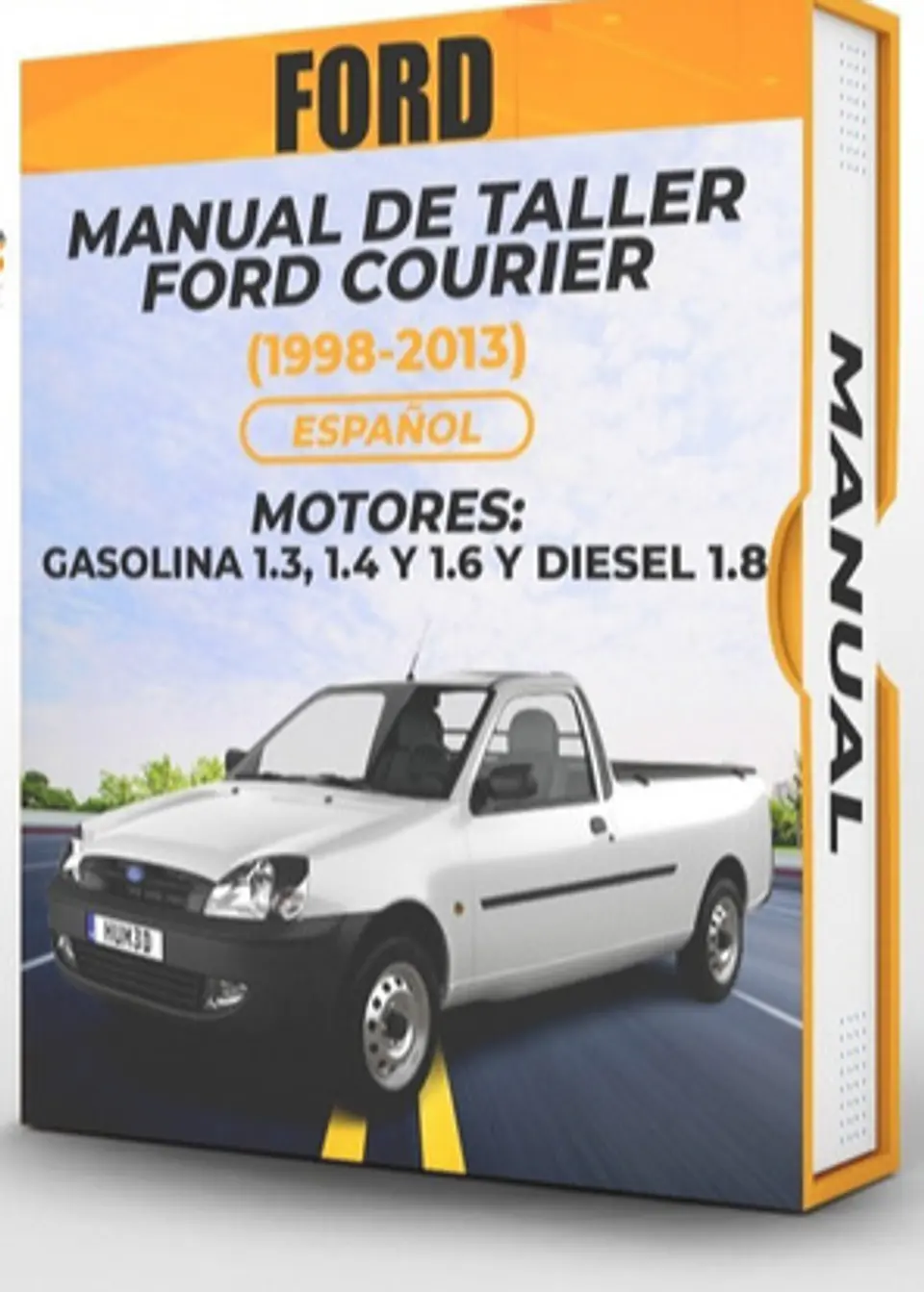 Manuale di officina Ford Courier (1998, 1999, 2000, 2001, 2002, 2003, 2004, 2005) 1.3, 1.4 1.6 1