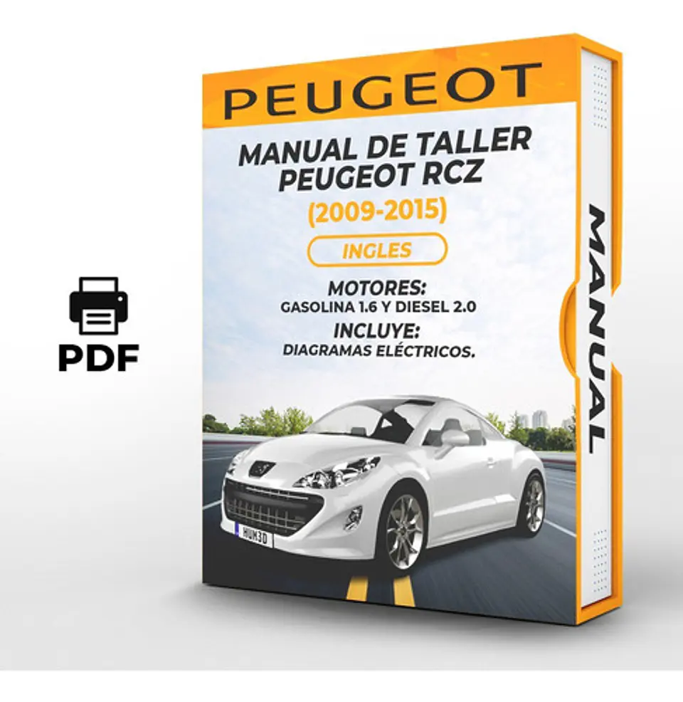 Manuale di officina Peugeot Rcz (2009, 2010, 2011, 2012, 2013, 2014, 2015)  1.6 GAS 2.0 1