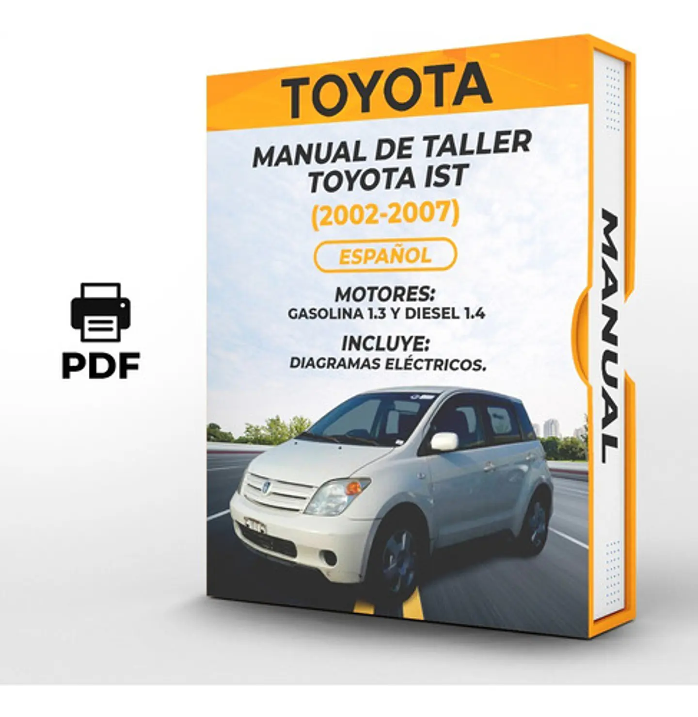 Manuale d'officina Toyota Ist (2002-2007) 1.3 E Gas 1.4 1