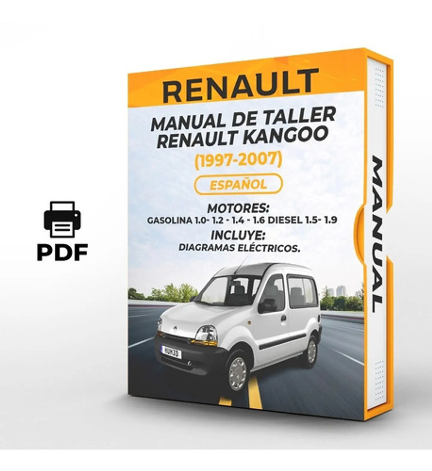 Manuale d'officina Renault Kangoo (1997-2007) 1.0- 1.2 - 1.4 - 1.6 DIESEL 1.5- 1.9 1