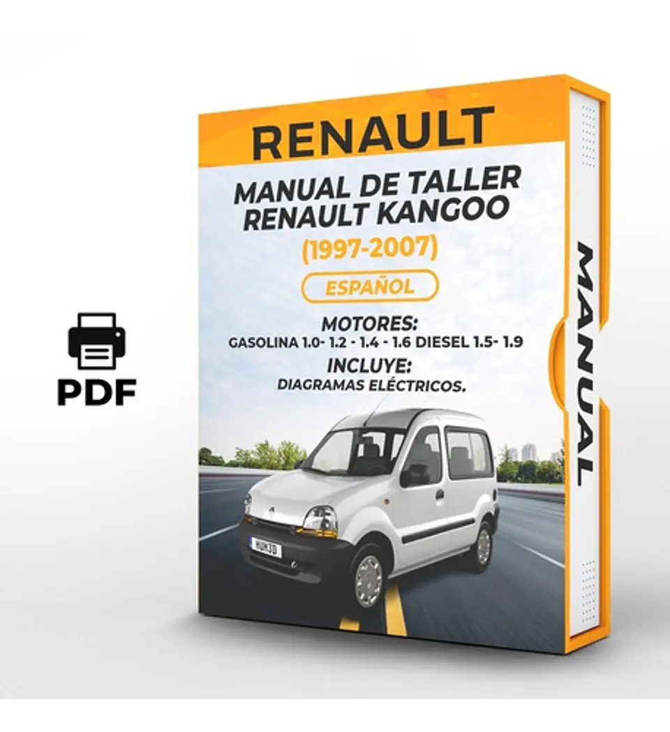 Manuale d'officina Renault Kangoo (1997-2007) 1.0- 1.2 - 1.4 - 1.6 DIESEL 1.5- 1.9 1