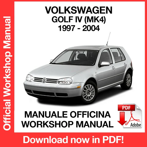 Manuale Officina Volkswagen Golf MK4 (1997-1998-1999-2000-2001-2002-2003-2004) (EN)