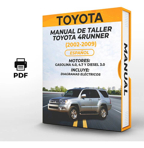 Manuale di officina Toyota 4Runner (2002-2009) 4.0, 4.7 E Gaso 3.0