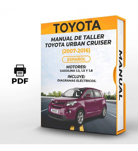 Manuale di officina Toyota Urban Cruiser (2007-2016) 1.3, 1.5 E 1.8