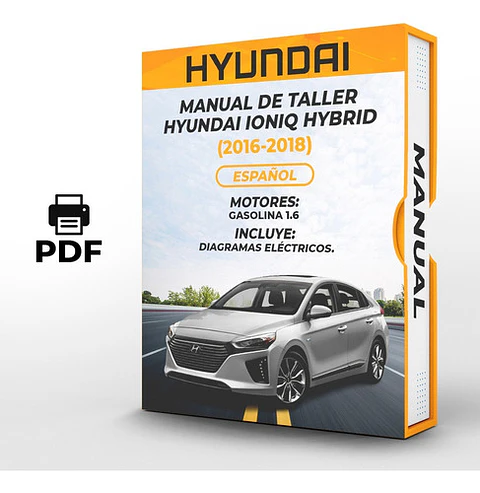 Manuale di officina Hyundai Ioniq Hybrid (2016, 2017, 2018) 1.6