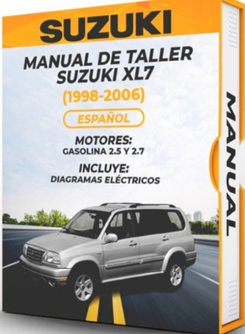 Manuale di officina Suzuki Xl7 (1998, 1999, 2000, 2001, 2002, 2003, 2004, 2005, 2006) 2.5 E 2.7