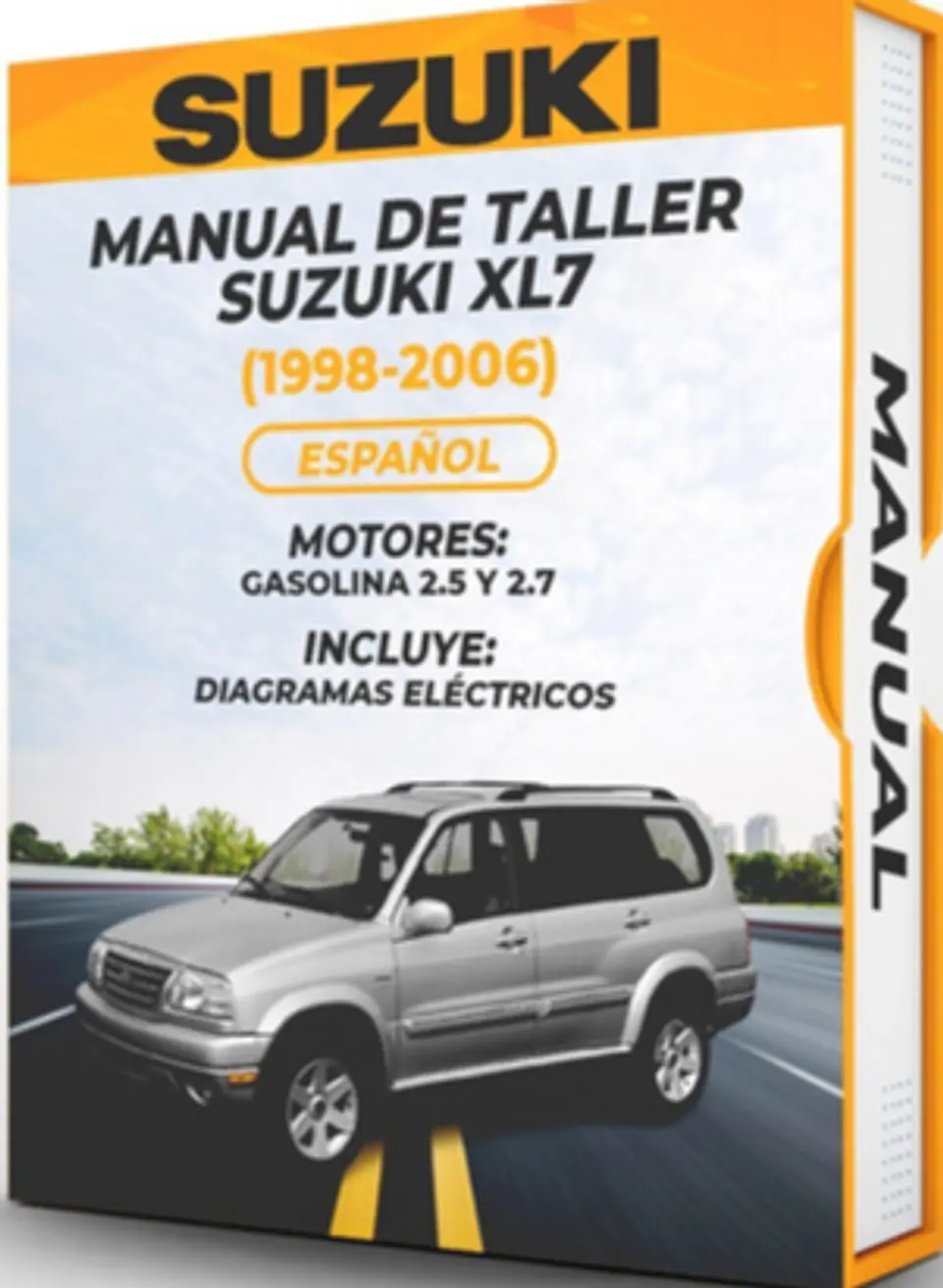 Manuale di officina Suzuki Xl7 (1998, 1999, 2000, 2001, 2002, 2003, 2004, 2005, 2006) 2.5 E 2.7 1