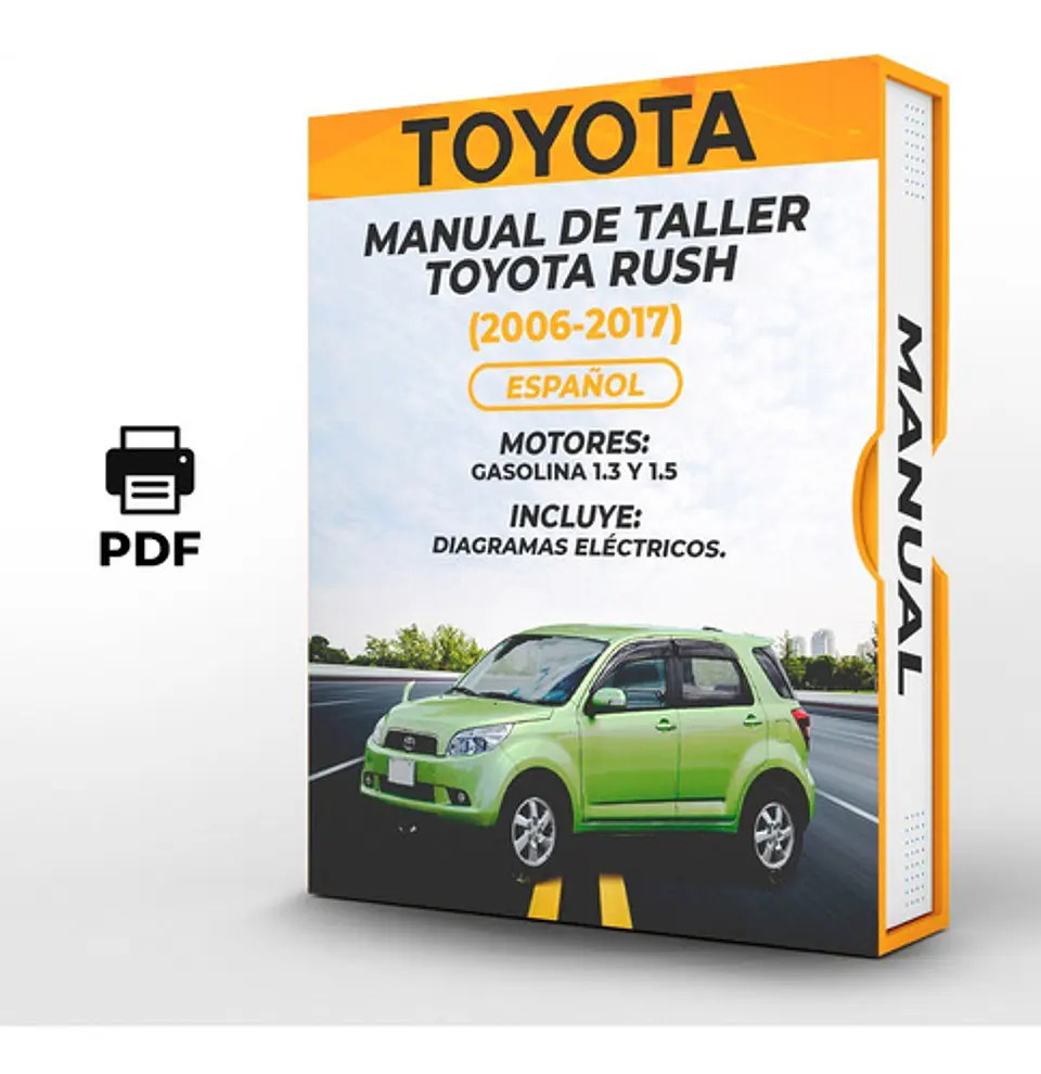 Manuale d'officina Toyota Rush (2006, 2007, 2008, 2009, 2010, 2011) 1.3, 1.5 1