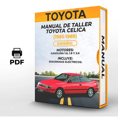 Manuale di officina Toyota Celica (1985-1989) 1.6, 1.8 E 2.0 PDF