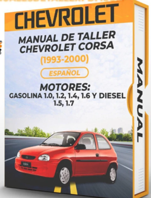 Manuale di officina Chevrolet Corsa (1993, 1994, 1995, 1996)1.0, 1.2, 1.4, 1.6 GAS 1.5, 1.7
