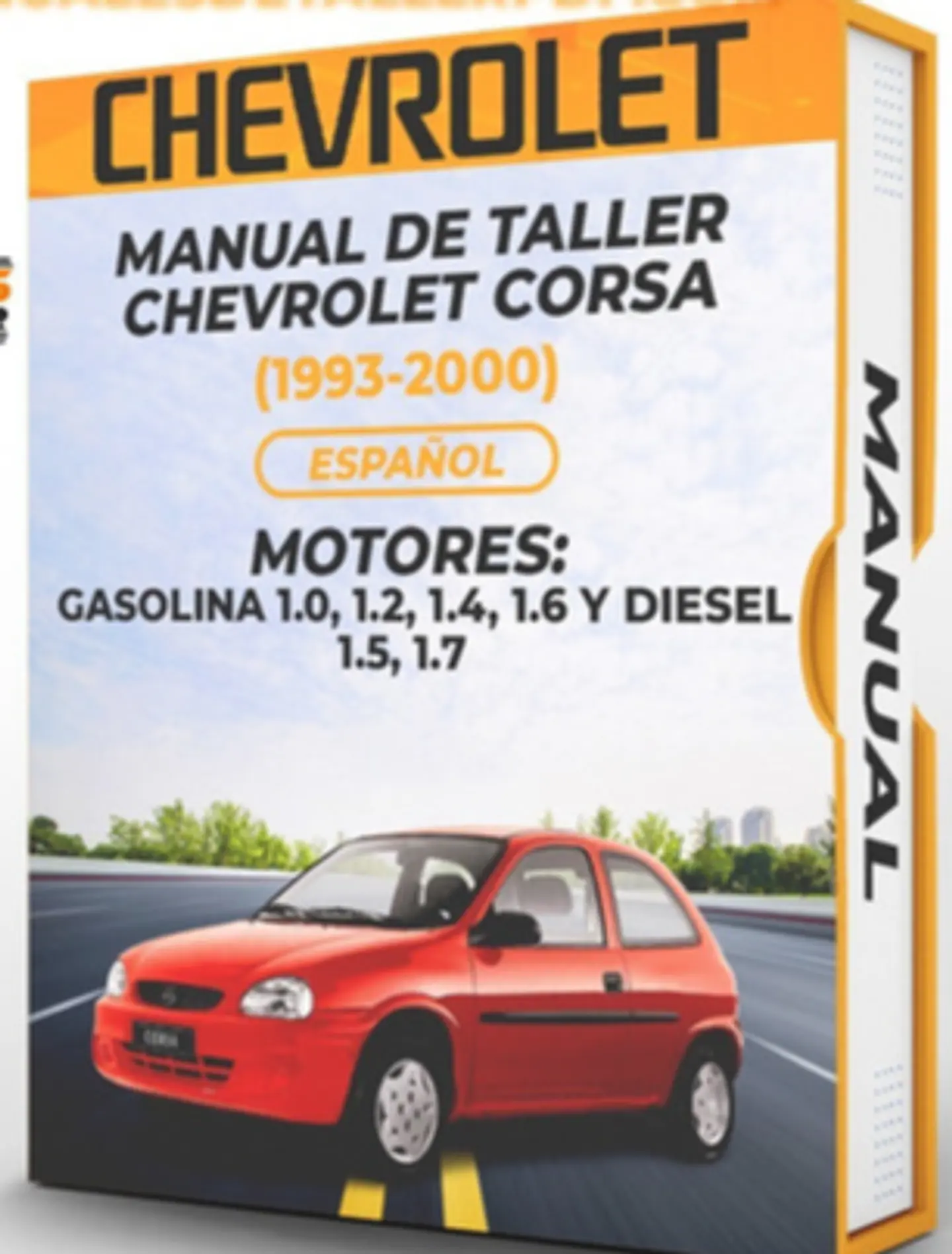 Manuale di officina Chevrolet Corsa (1993, 1994, 1995, 1996)1.0, 1.2, 1.4, 1.6 GAS 1.5, 1.7 1