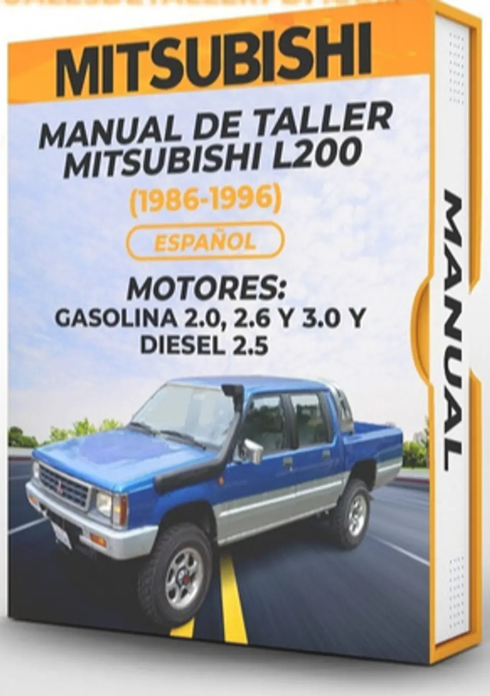 Manuale d'officina Mitsubishi L200 (1986, 1987, 1988, 1989, 1990) 2.0, 2.6 3.0 GAS 2.5 1