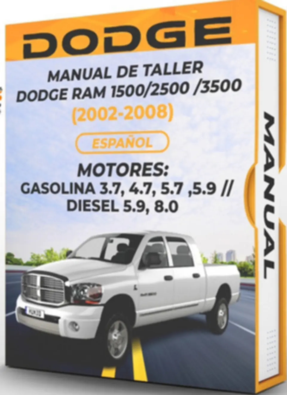 Manuale di officina Dodge Ram 1500 2500 3500 ( 2005, 2006, 2007, 2008) 3.7, 4.7, 5.7, 5.9 1