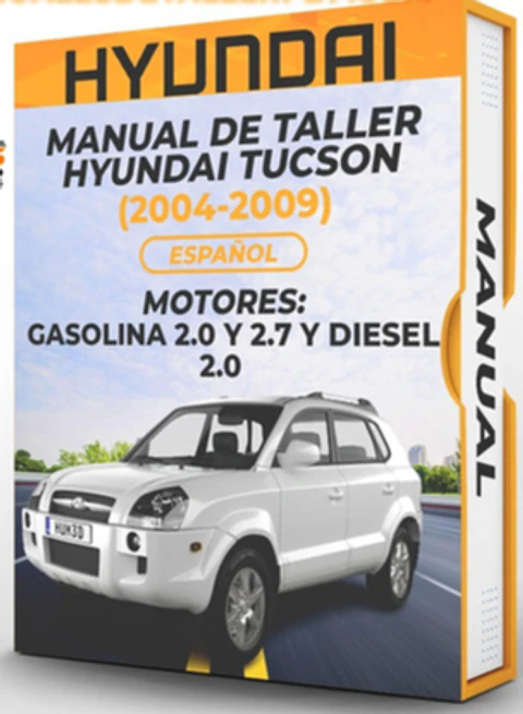 Manuale d'officina Hyundai Tucson (2004, 2005, 2006, 2007, 2008, 2009) BENZINA 2.0 E 2.7 E DIESEL 2.0