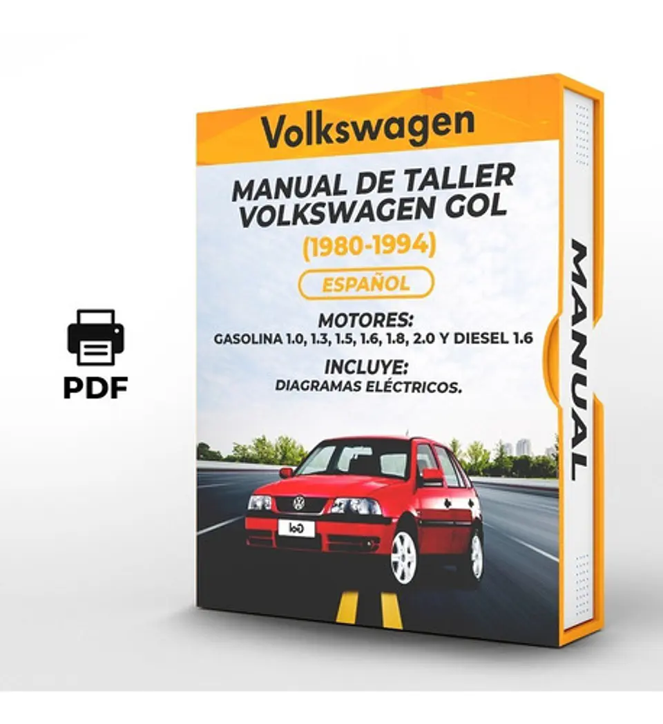 Manuale di officina Volkswagen Gol (1980, 1981, 1982, 1983, 1984, 1985, 1986, 1987)1.0, 1.3, 1.5, 1.6, 1.8, 2.0 1