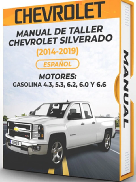 Manuale di officina Chevrolet Silverado (2014, 2015, 2016, 2017, 2018, 2019) BENZINA 4.3, 5.3, 6.2, 6.0 e 6.6 PDF