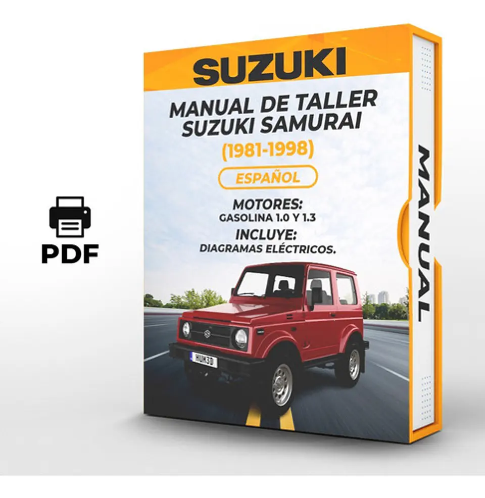 Manuale d'officina Suzuki Samurai (1981, 1982, 1983, 1984, 1985, 1986, 1987, 1988, 1989)1.0 E 1.3 1