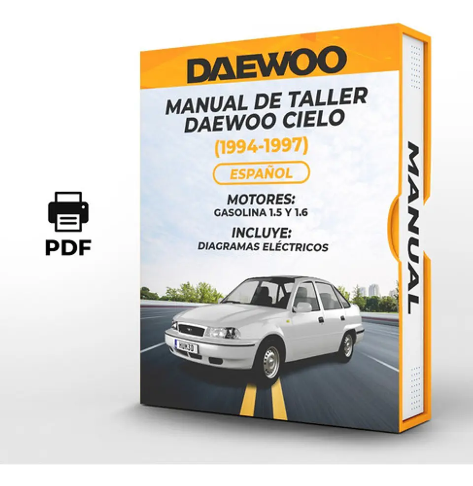 Manuale di officina Daewoo Cielo (1994, 1995, 1996, 1997) 1.5 E 1.6 1