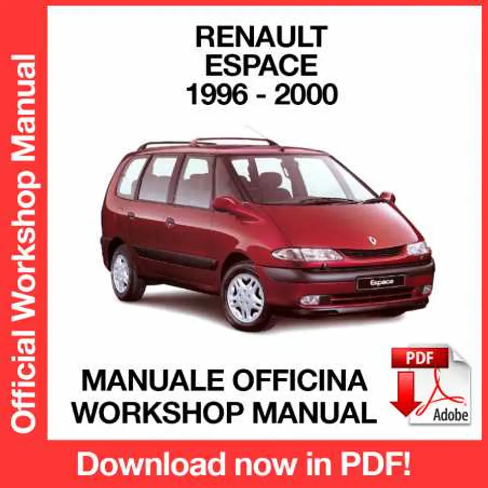 Manuale Officina Renault Espace (1996-1997-1998-1999-2000) (EN) 1