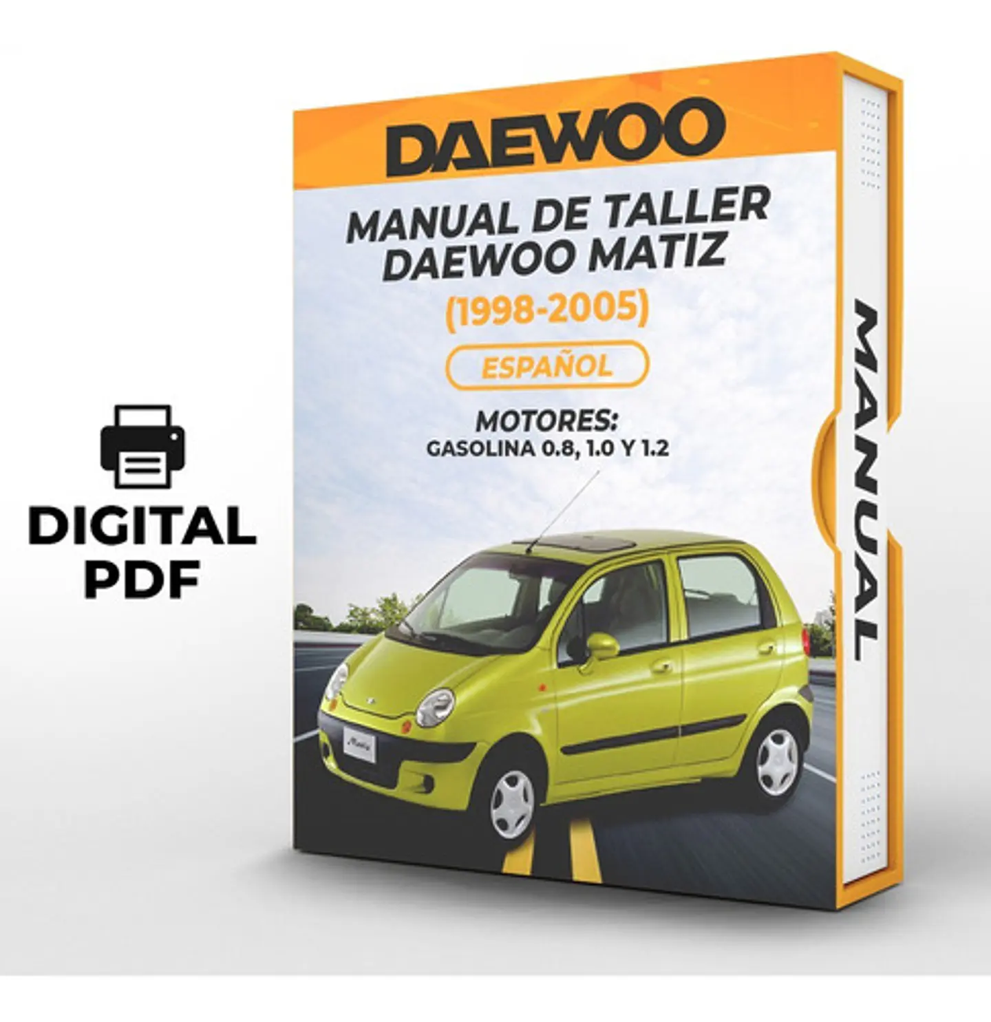 Manuale officina Daewoo Matiz (1998, 1999, 2000, 2001, 2002, 2003, 2004, 2005) 0.8, 1.0 E 1.2 1