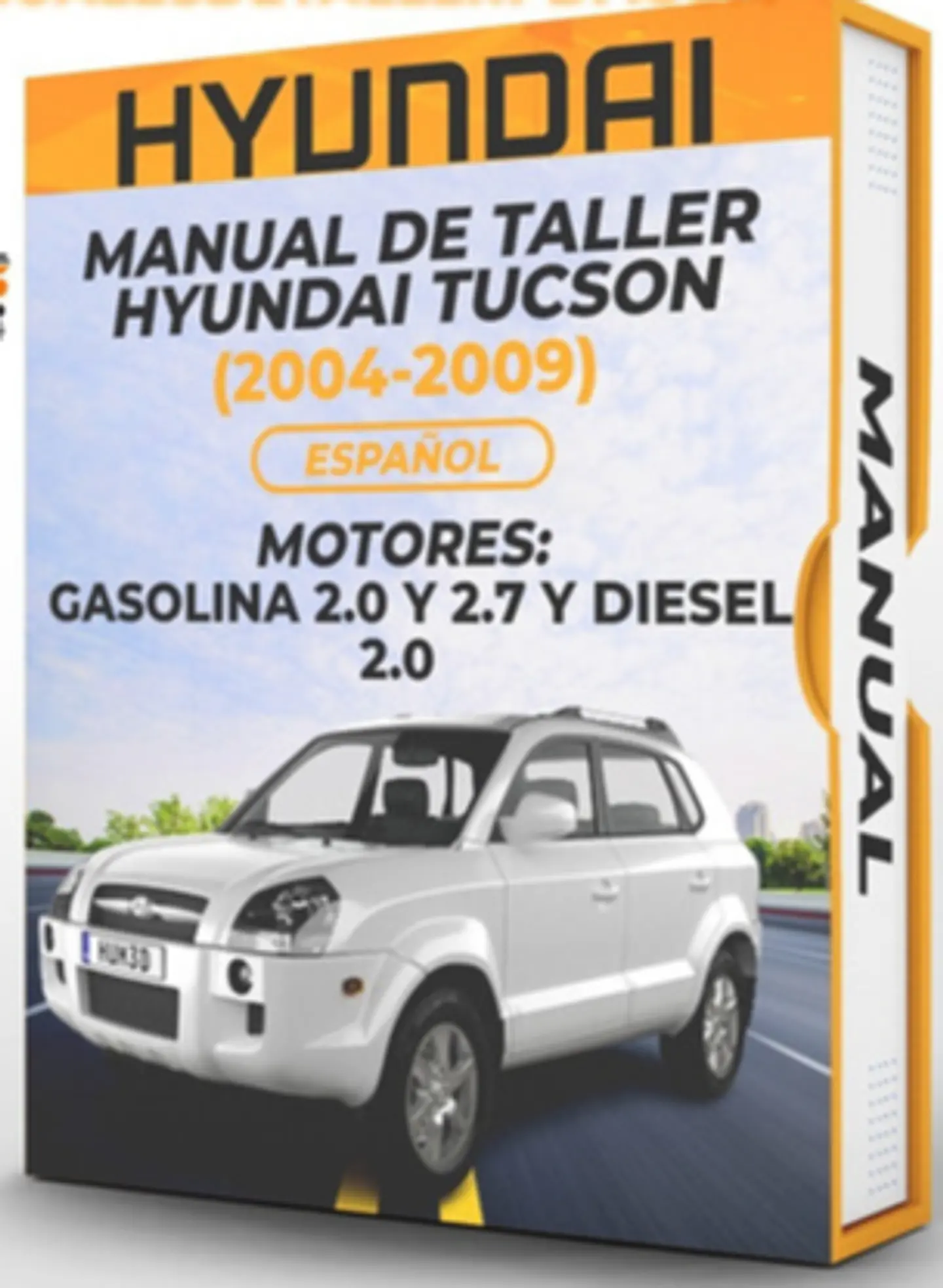 Manuale d'officina Hyundai Tucson (2004, 2005, 2006, 2007, 2008, 2009) BENZINA 2.0 E 2.7 E DIESEL 2.0 1