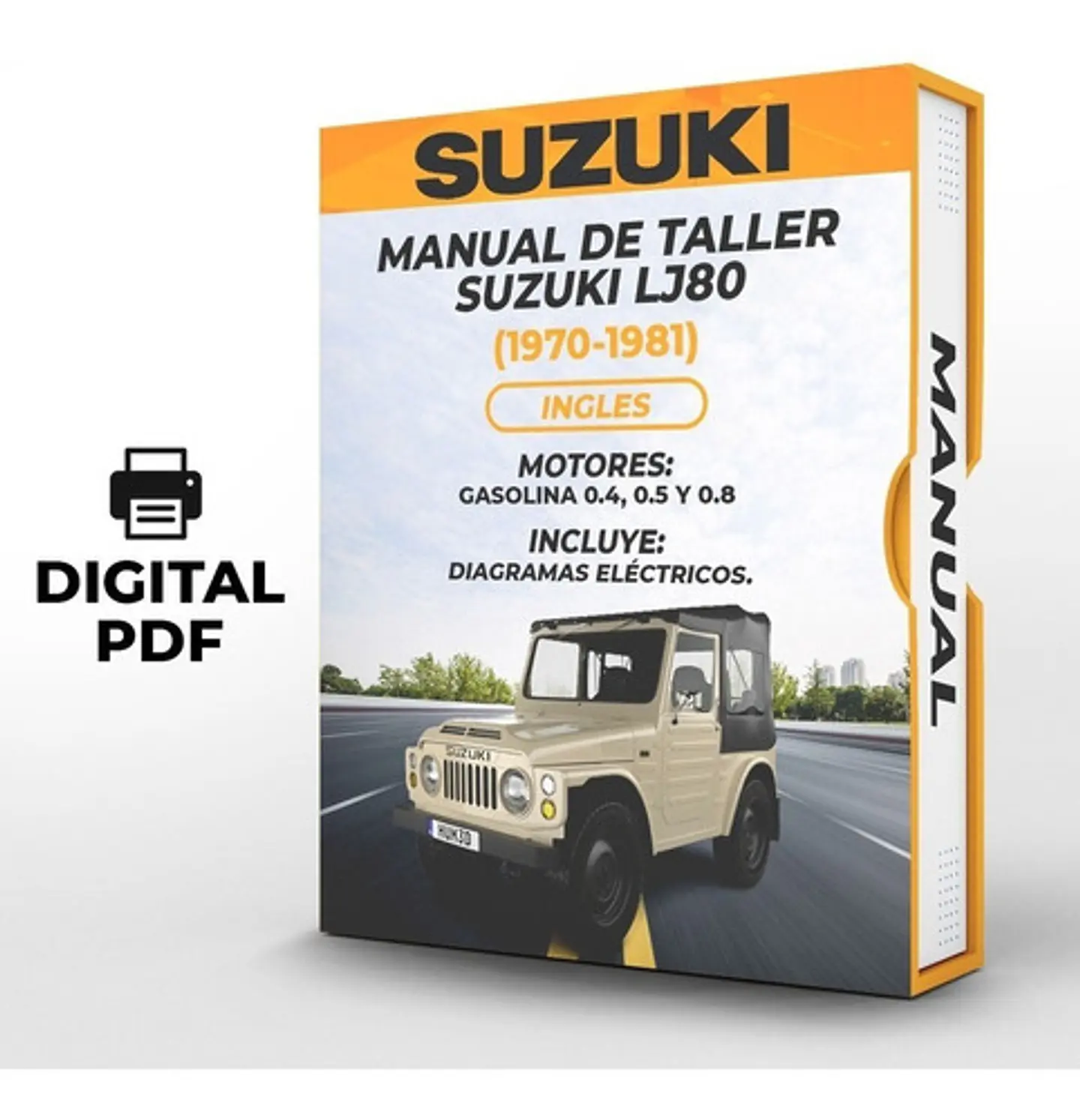 Suzuki LJ80 (1970-1981) Manuale di officina inglese*** 1