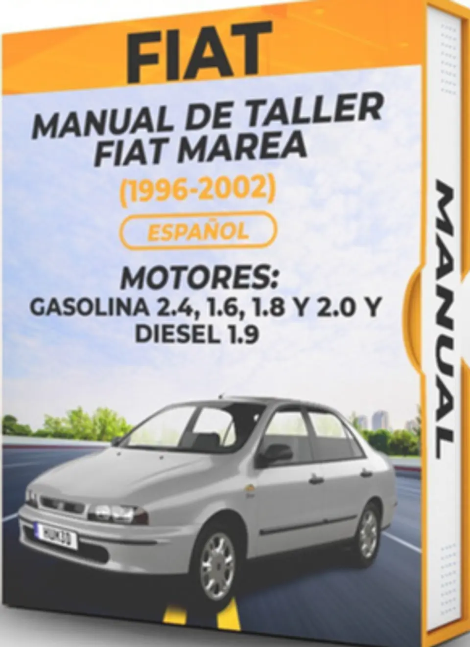 Manuale officina Fiat Marea (1996, 1997, 1998, 1999, 2000, 2001, 2002) BENZINA 2.4, 1.6, 1.8 e 2.0 E DIESEL 1.9 1