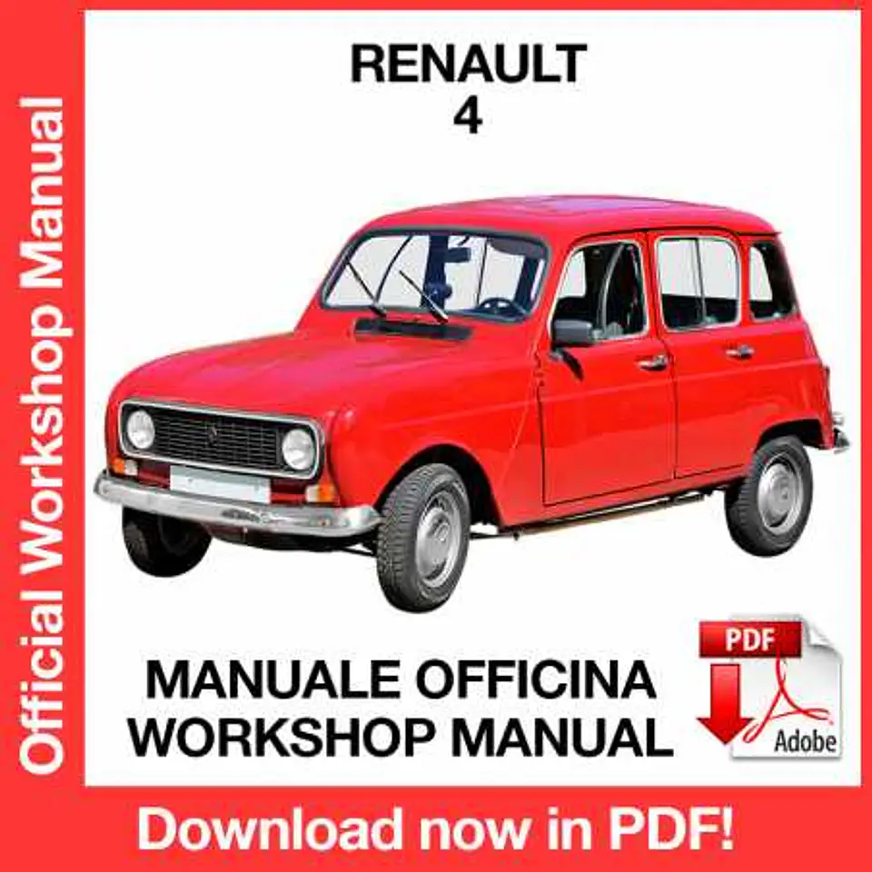 Manuale Officina Renault 4 (1961-1992) (EN) 1