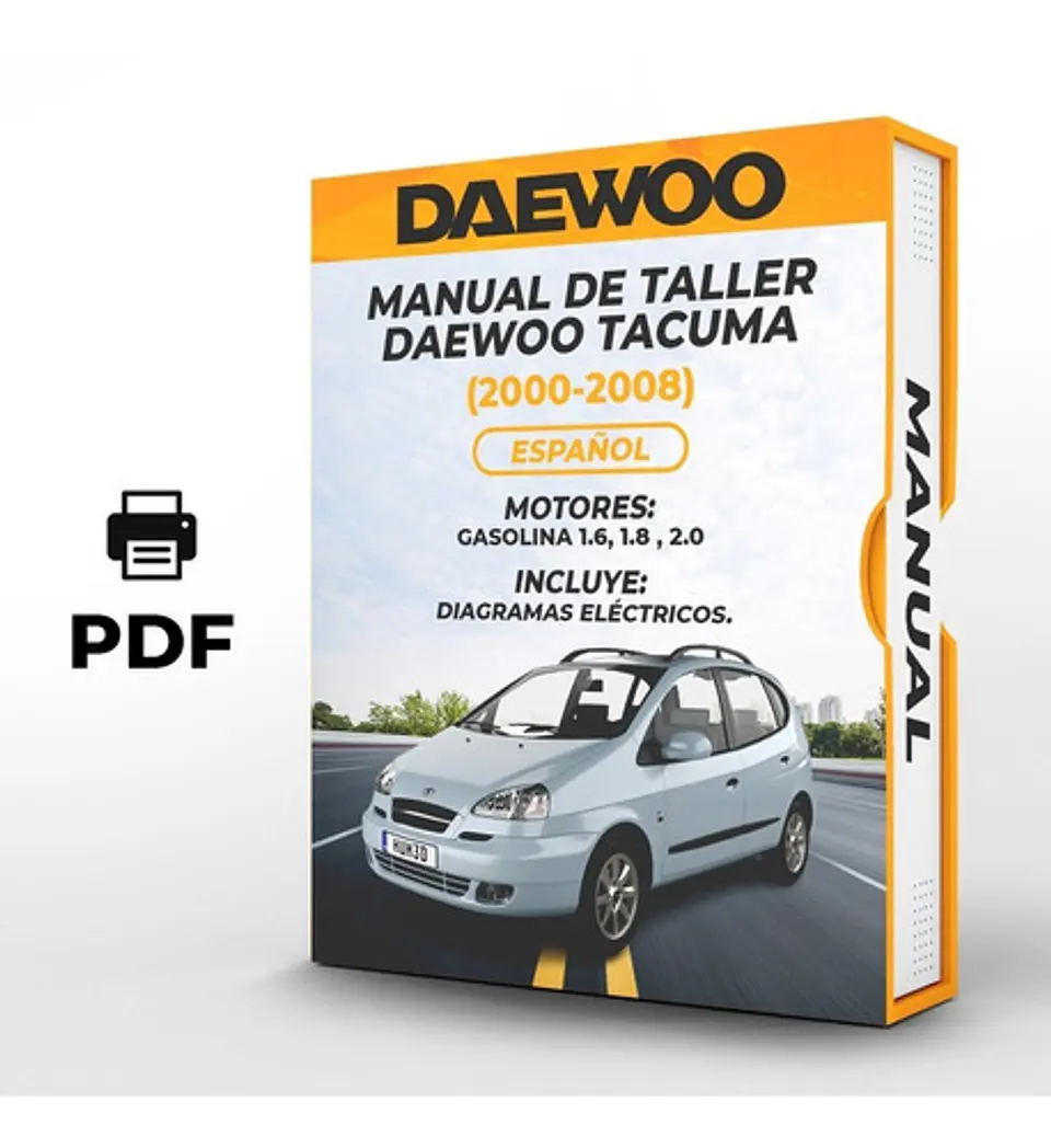Manuale officina Daewoo Tacuma (2000-2008) 1.6, 1.8, 2.0 PDF 1