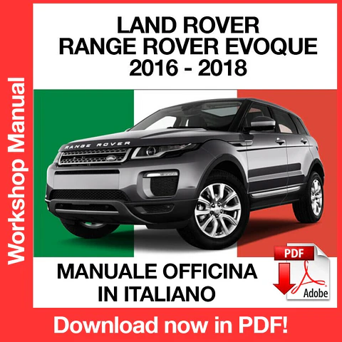 Manuale Officina Land Rover Range Rover Evoque L538 (2016-2017-2018) (ITA)