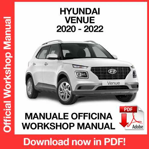 Manuale Officina Hyundai Venue (2020-2021-2022) (EN)